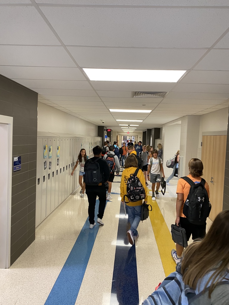 Glad to have students back in the hallways!