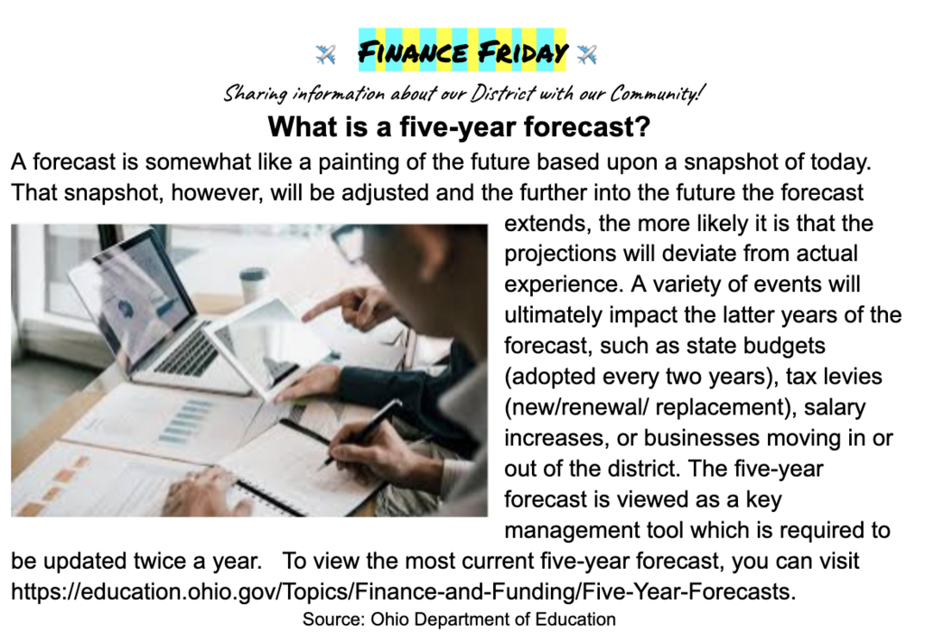 What is a five-year forecast?