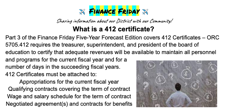 What is a 412 Certificate?