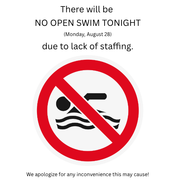 Pool Is Closed 8/28